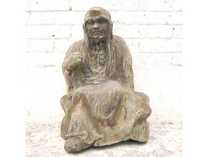 Luxury-Park-Direct Kommode Mönch in Meditation sitzend Statue Figur Skulptur Pappelholz China 191
