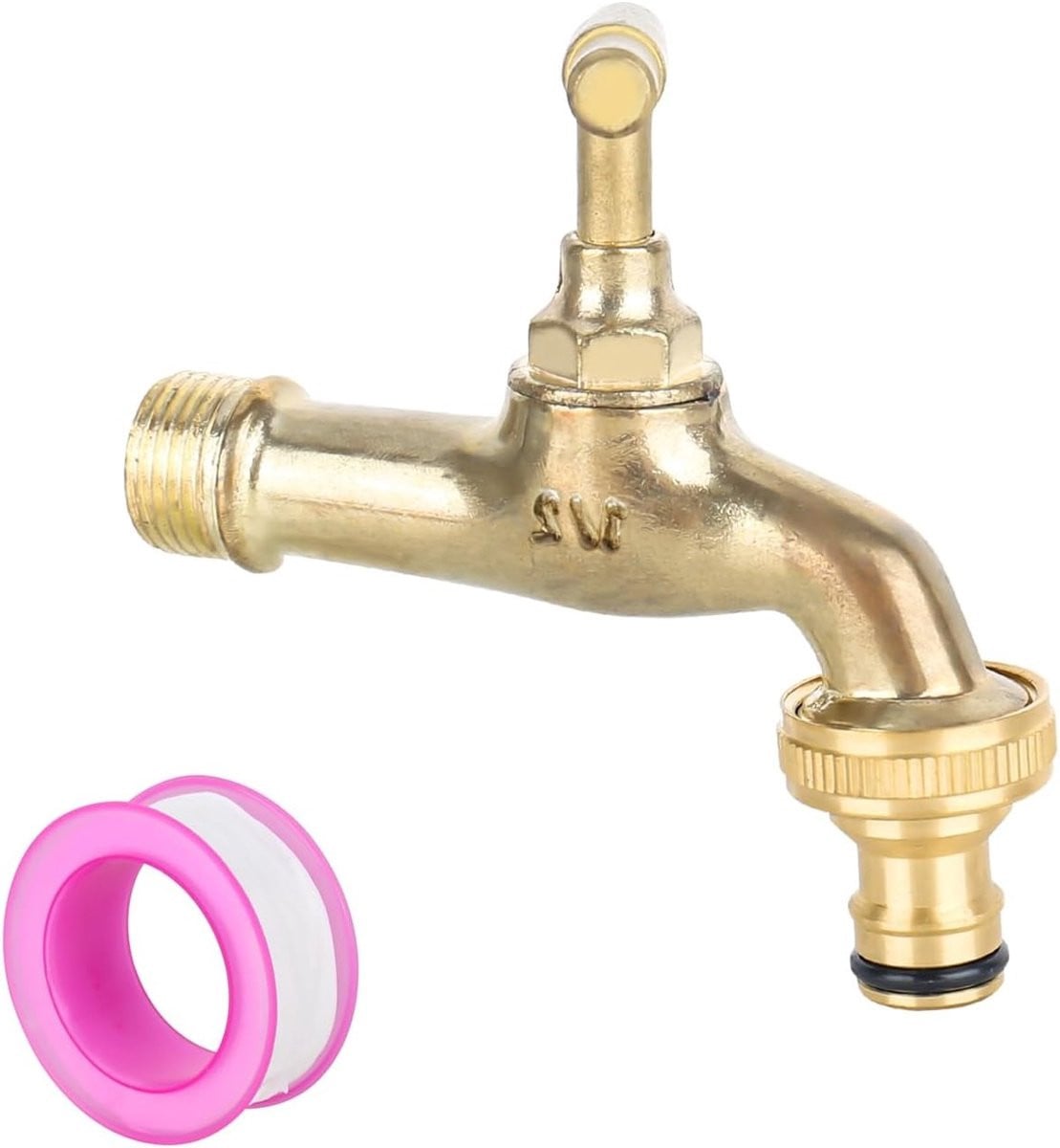 Duurzame Messing Tuinslangkraan 1/2 Inch, Vorstbestendige Buitenkraan inclusief Dichtband