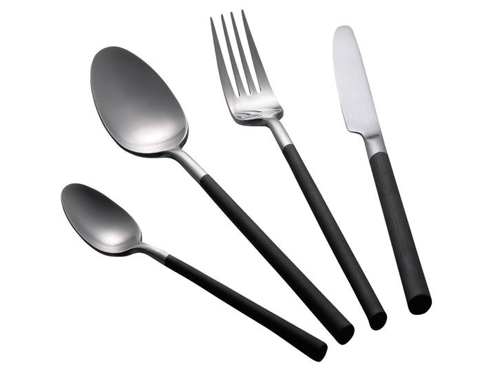 Besteck-Set Wika schwarz Chrom-Nickel 16 Stk