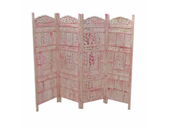 Luxury-Park-Direct Kommode Raumteiler Paravent China 1950 Massivholz reichhaltige Motivbemalung