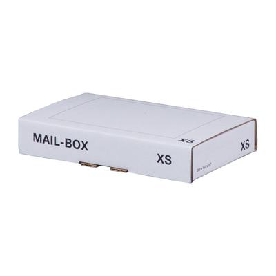 VEPATIM 20x Versandkarton 244x145x43mm MAILBOX XS mit Steckverschluss wiederverschließbar für Maxibrief weiß