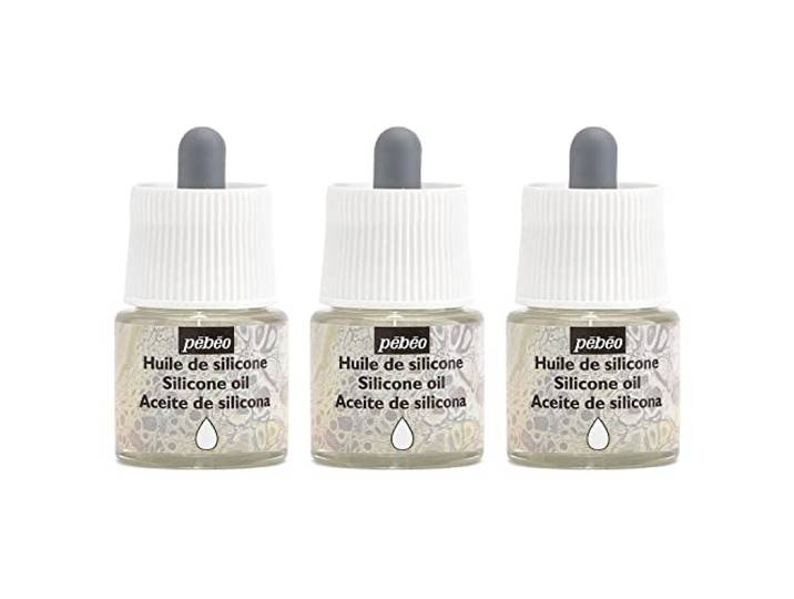 PÉBÉO Studio acryl siliconen oliën, transparant, 45 ml, 3 stuks