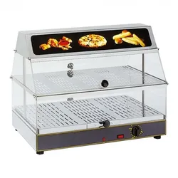 Roller Grill Warmhaltevitrine 2 x GN1/1 mit Beleuchtung WDL 200 Roller Grill