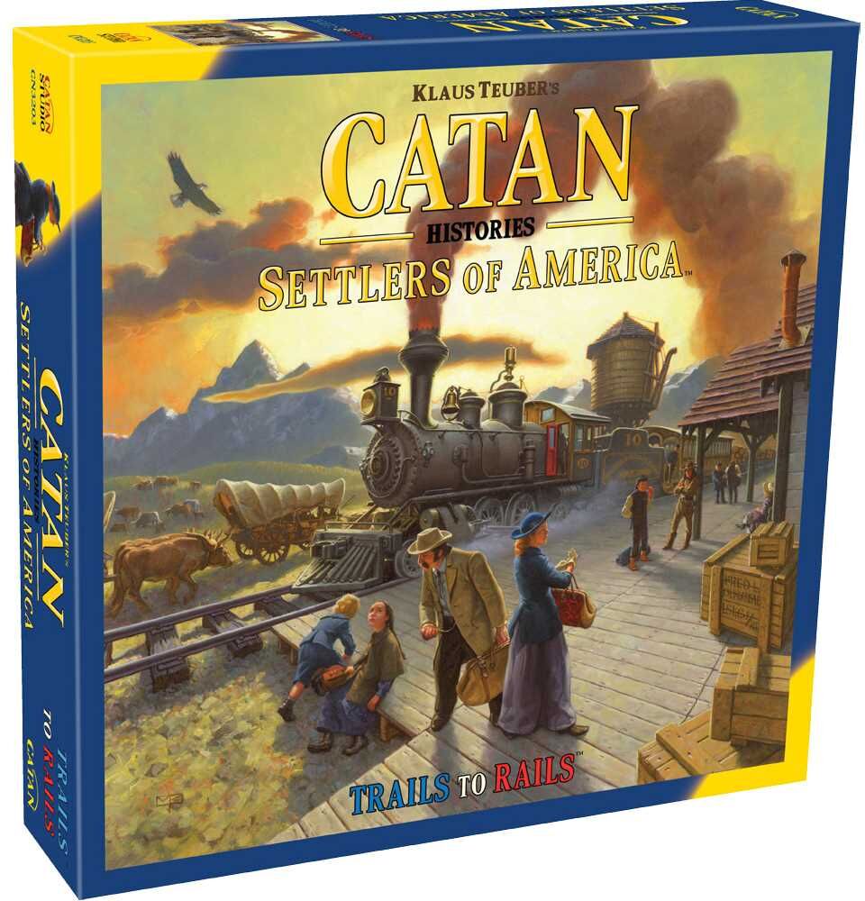 CATAN Studio CATAN Histories: Settlers of America – Trails to Rails, 19th-century American Expansion Board Game