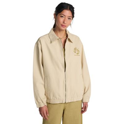 Outdoorjacke BILLABONG "Chill Time", Damen, Gr. S, beige (weiß cap), Obermaterial: 100% Baumwolle., Jacken Outdoorjacke