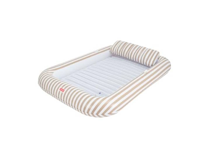 Flamingueo Bouee Piscine - Tanning Pool avec Asperseur - PVC Résistant - Porte-Boisson Inclus - PVC Résistant - Très Grande Taille - Oreiller Amovible
