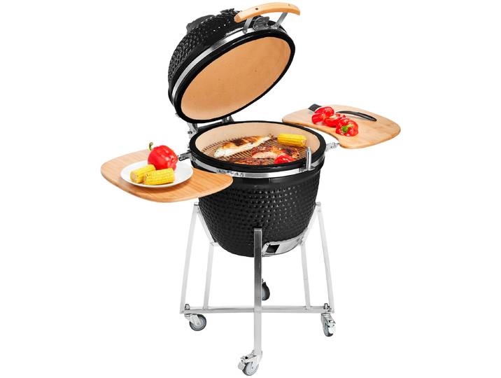 Keramikgrill BUSCHBECK Kamado , schwarz, B:130cm H:121cm T:72cm, Grills, Keramikgrill, BxTxH: 130x72x121 cm