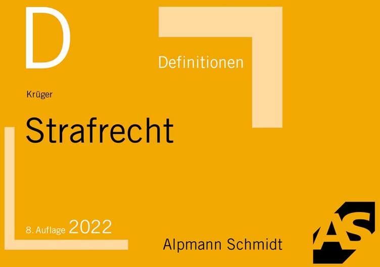 Rolf Krüger - Definitionen Strafrecht - Preis vom 10.10.2026 11:48:34 h