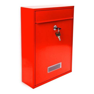 Helloshop26 - Moderner roter Wandbriefkasten für den Außenbereich (Garten)