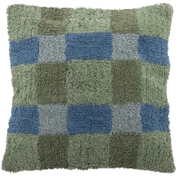 Bloomingville, Dekokissen, - Pil Cushion - Green - Cotton OEKO-TEX (50 x 50 cm)