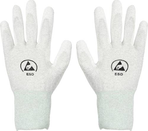 TRU COMPONENTS ESD-Handschuh innenhandbeschichtet Kleider-Größe: M Polyamidfaser, PU-Beschichtung Bag