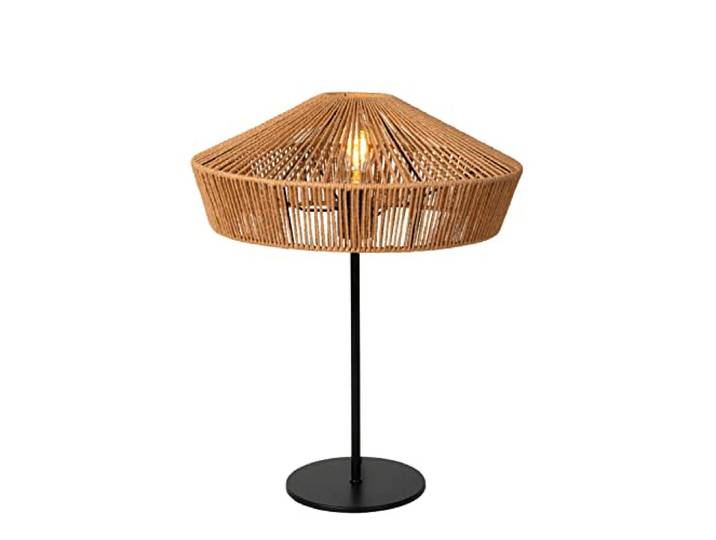 LUCIDE YUNKAI - Lampe de table - Ø 40 cm - 1xE27 - Bois clair
