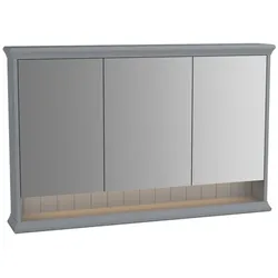 VitrA Valarte LED-Spiegelschrank 62238 118x17x76cm, 3 Spiegeltüren, Korpus grau matt