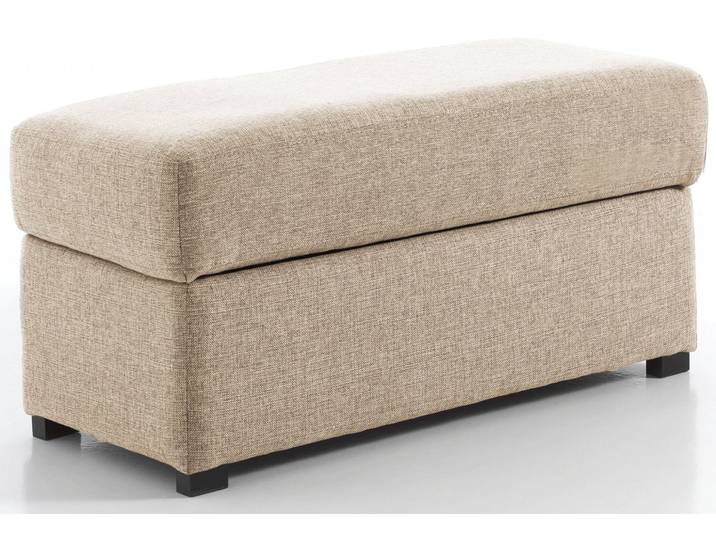 Pouf rectangle, Ecru