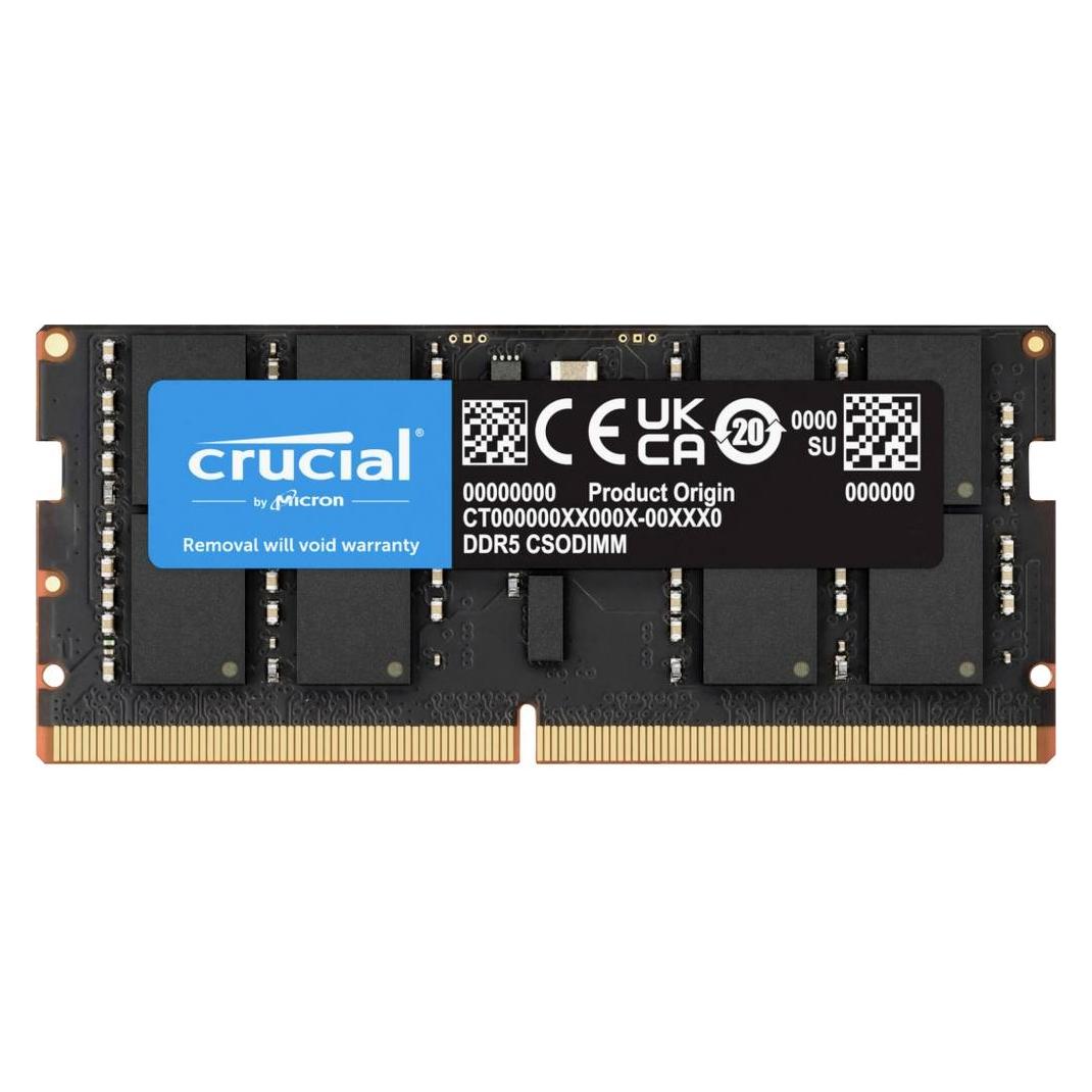 Crucial 32GB DDR5-6400 CSODIMM (1 x 32GB, 3200 MHz, DDR5-RAM, SO-DIMM) (CT32G64C52CS5)