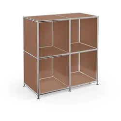 Aktenregal System 4 Metall Braun