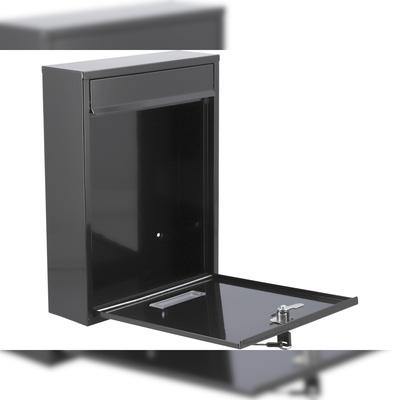 TRIZERATOP Buzón 360x260x80mm negro