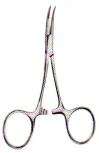 Zepf medical instruments GmbH Hartmann Baby Arterienklemme, gebogen, gerieft, 9,0 cm 12-2101-09