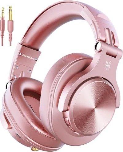OneOdio Headphones Fusion A70 pink (50 h, Kabelgebunden, Kabellos) (Fusion A70 pink)