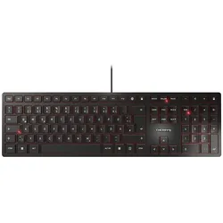 Cherry KC 6000 Slim (DE, Kabelgebunden), Tastatur, Schwarz