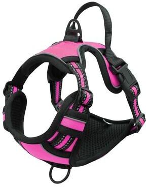 Uplifted Finds Heavy Duty No Pull Reflective Adventure Harness rose l