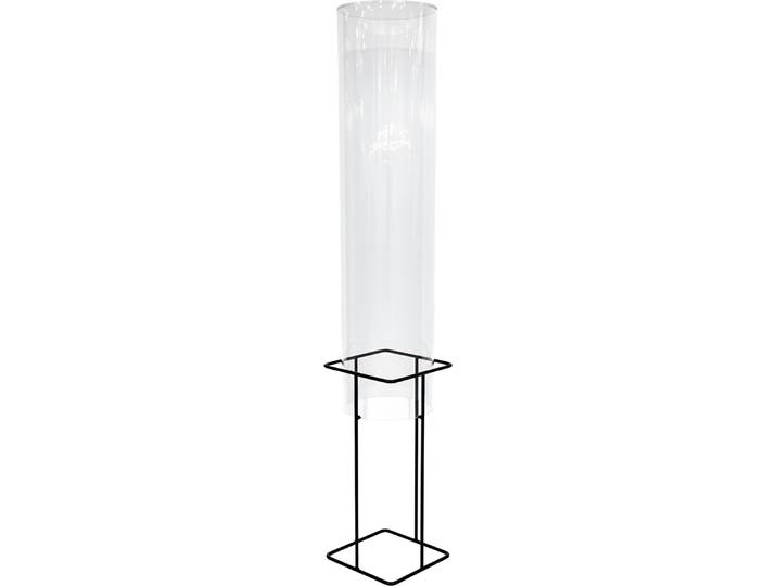 Relaxdays Colonne à poissons\, H x P : 84 x 20 cm\, acrylique\, métal\, tour à poissons pour bassin de jardin\, décoration de bassin\, transparent/gris