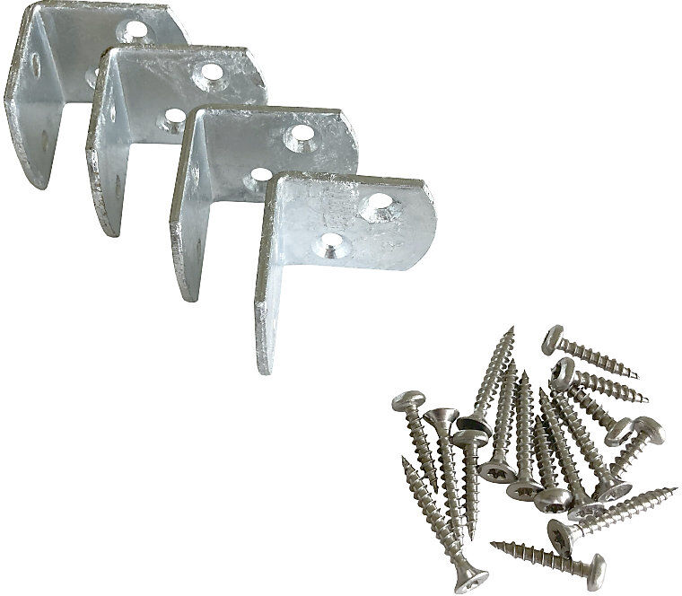 kaiserkraft L-Beschlag, HxBxT 3 x 25 x 37 mm, silber