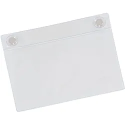 10 Neodym-Magnettaschen A5 Querformat, transparent, Weich-PVC