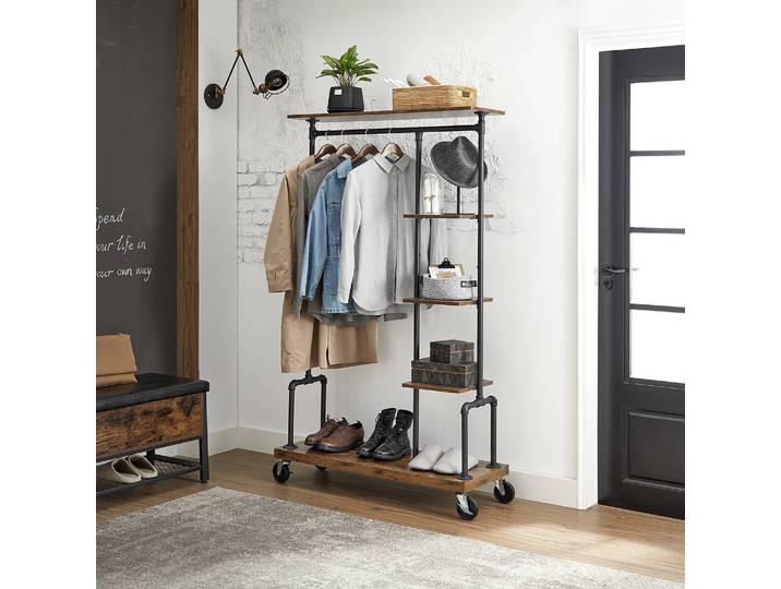 Porte-manteau Websterville II 104 x 175 x 40cm Marron