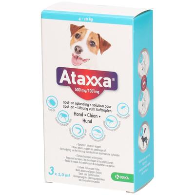 Ataxxa 500mg/100mg Lsg.z.Auftro.f.Hunde von 4-10kg 3 St Lösung