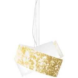 Gea Luce Camilla - Goldene Pendelleuchte 2XE27 max 2X70W IP20 - Deckenleuchte mit modernem Aluminiumdesign - E27-Fassung