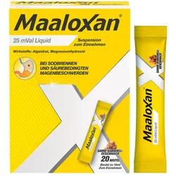 Maaloxan Liquid Sahne-Karamell Geschmack Portionsbeutel 20X10 ml