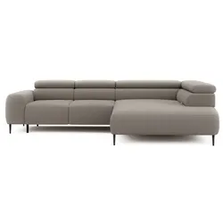 Ecksofa Naldo Stoff Fossil