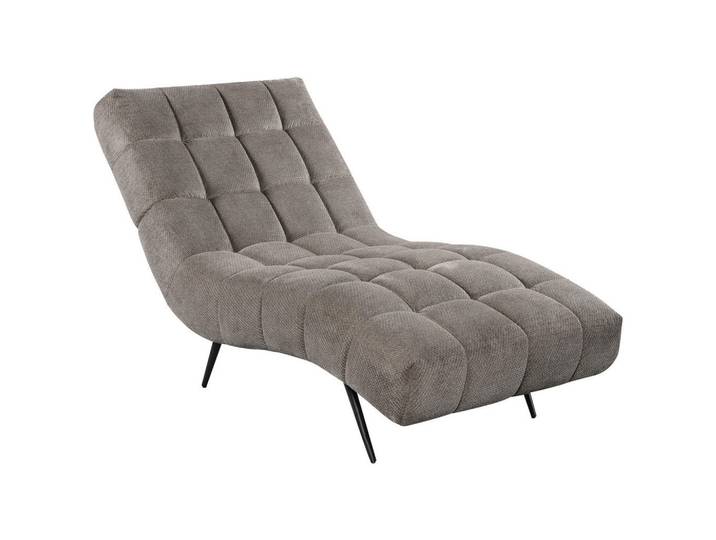 Mid.you Relaxliege Serio, Grau, Metall, 1-Sitzer, 79x88x165 cm, Wohnzimmer, Sessel, Relaxliegen