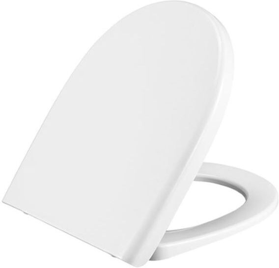 Pressalit WC-Sitz 760000-DA7999 weiß, Festscharnier DA7, mit Absenkautomatik, mit Deckel