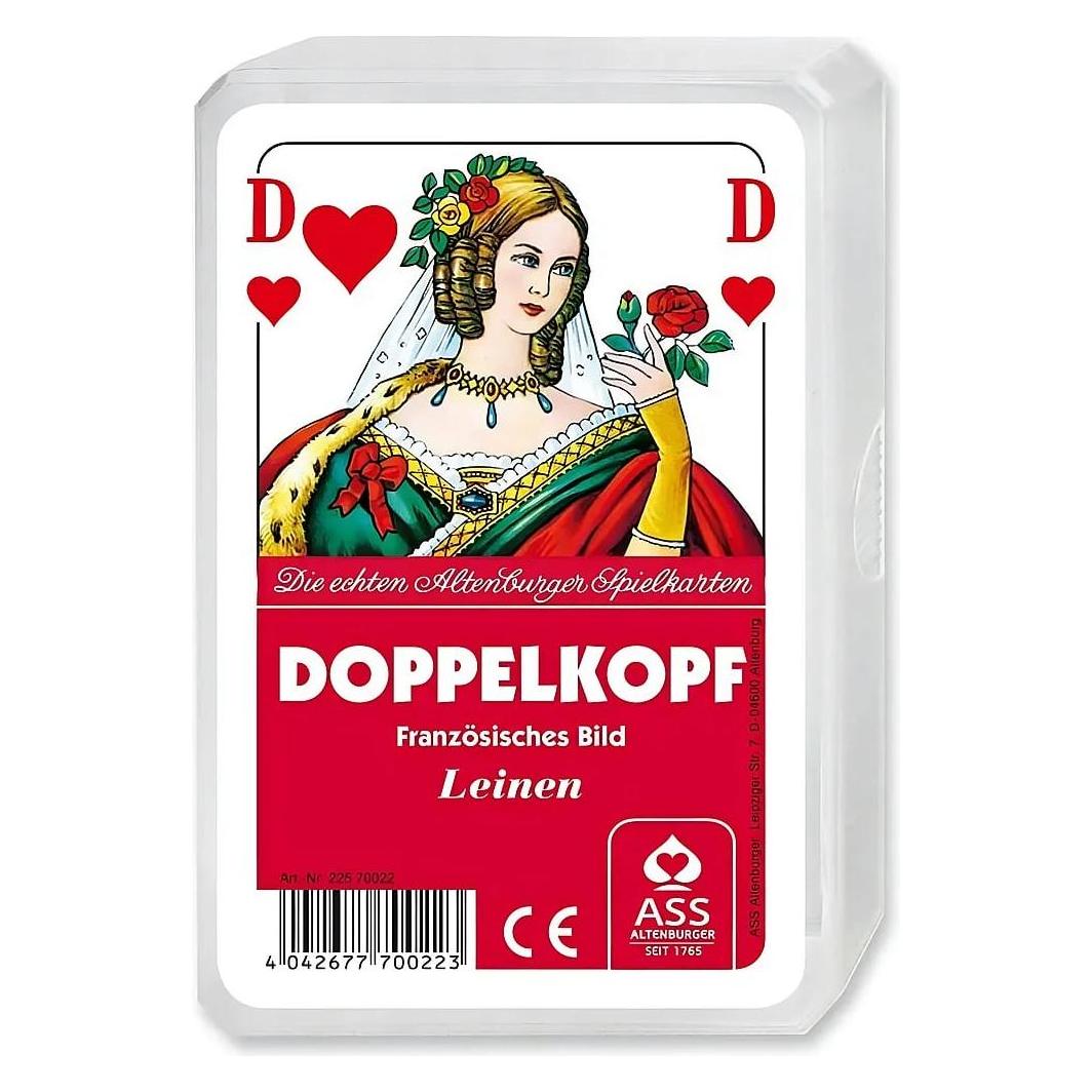 ASS Altenburg 22570022 - Doppelkopf mit Leinenprägung - Französisches Bild (Deutsch, 4 - 5 Spieler) (22570022)