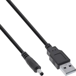 INLINE USB DC Stromadapterkabel, USB A Stecker zu DC 4,0x1,70mm Hohlstecker