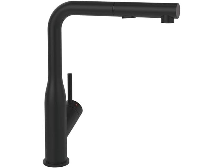 Villeroy & Boch Subway Style Shower Küchenarmatur, Höhe 300 mm – Schwarz Hochdruck, wassersparend, Hochdruck, ausziehbare Brause mit Umschaltfunktion, 92850006