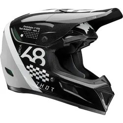 Thor Reflex Sport Riot, Motocrosshelm - Schwarz/Weiß - XL