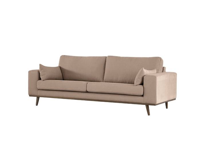 2-Sitzer Sofa Braun/Taupe Baumwollstoff Vele 197 x 81 x 88cm Retro