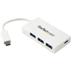 StarTech USB-C HUB 4 PORT (USB-C, 4 Ports), Dockingstation + USB Hub, Weiss
