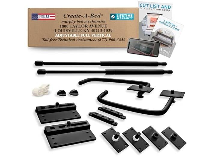 Create-A-Bed Verstellbares Deluxe-Murphy-Bett-Set, vertikal