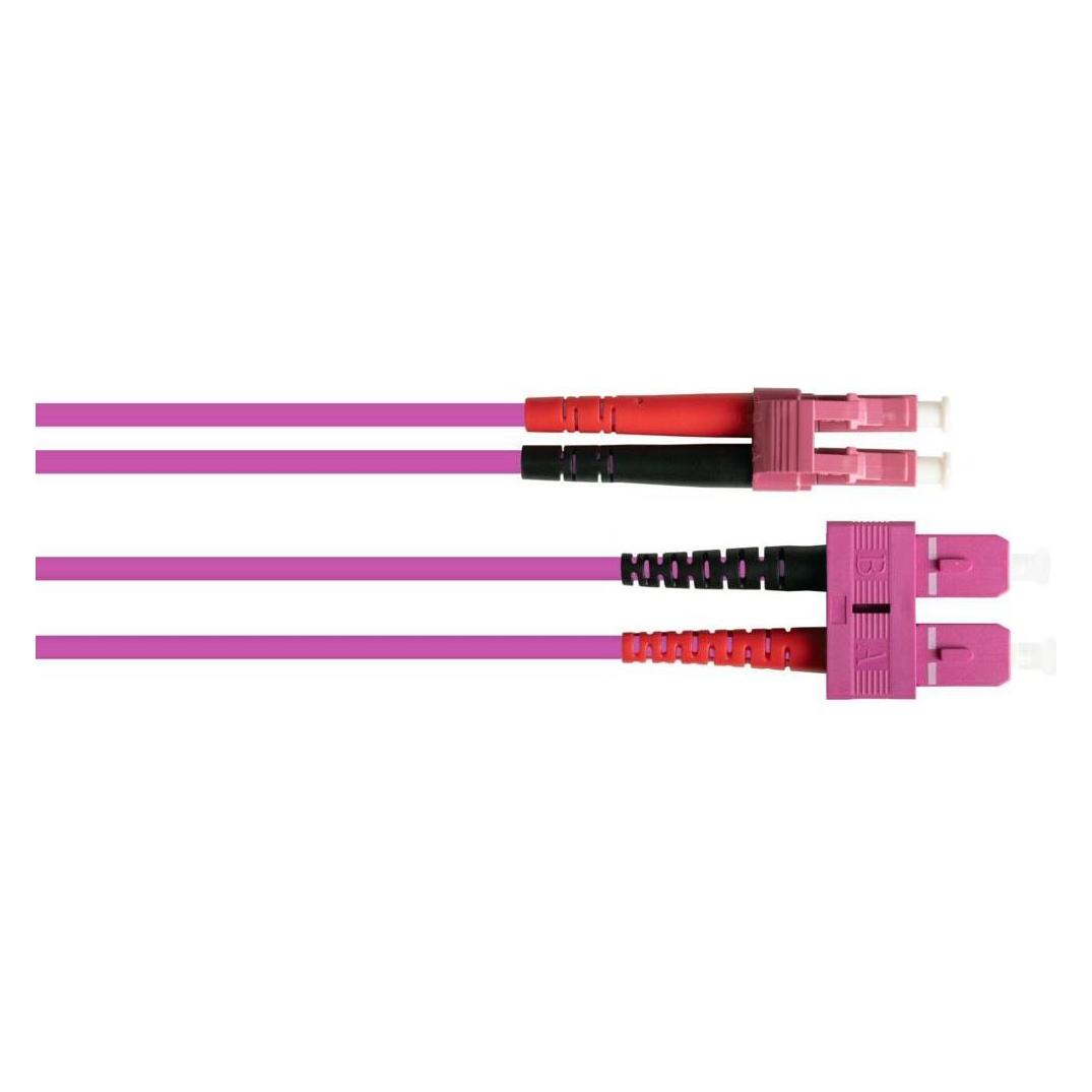 Kabelmeister Patchkabel LWL Duplex OM4 (Multimode, 50/125) LC/SC, LSZH, austauschbare Polarität, 15m (15 m) (SO-33110)