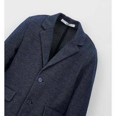 Sakko IDO "BABY BOY JACKET", Jungen, Gr. 98, navy, 85% Polyester, 15% Baumwolle, Sakkos Sakko