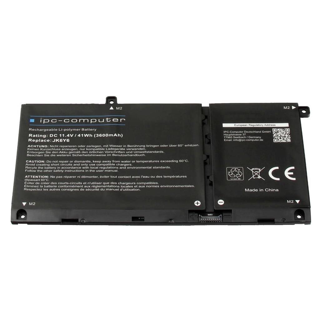 IPC ipc-computer Notebook-Akku Akku JK6Y6 REPLACE 11.40 V 3600 mAh IPC-Computer (3600 mAh) (JK6Y6 REPLACE)