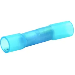 Klauke Stoßverbinder isoliert mit Wärmeschrumpfisolierung, 1,5 - 2,5mm2, blau, 100 Stück