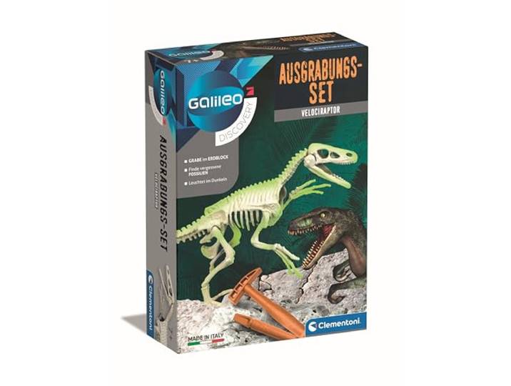 Clementoni Galileo Discovery – Ausgrabungs-Set Velociraptor