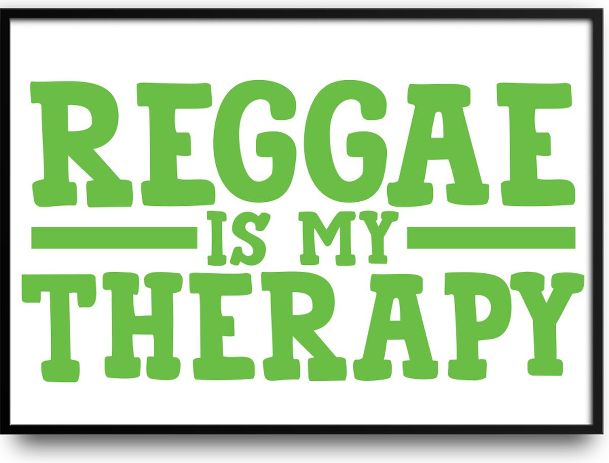 Reggae is my therapy fotolijst met glas, 40 x 50 cm