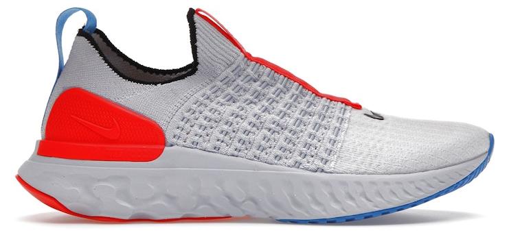 Nike React Phantom Run Flyknit 2 Football Grey Bright Crimson (Women's) - EU 38.5