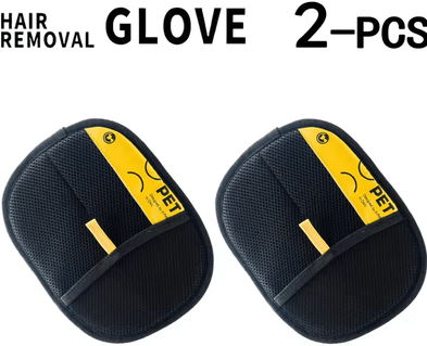 Inspire Curations Reusable Pet Hair Remover Grooming Gloves With Lint Roller pro 2 pcs
